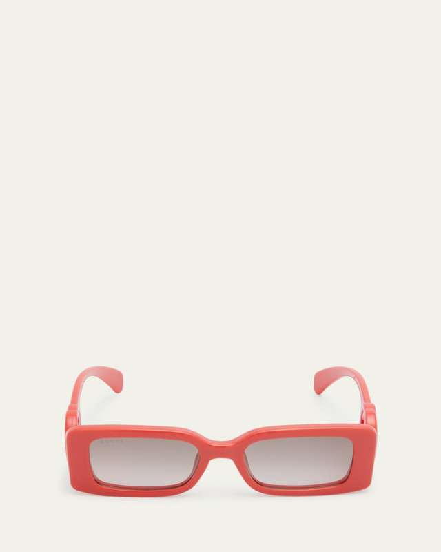 GG Rectangle Acetate Sunglasses